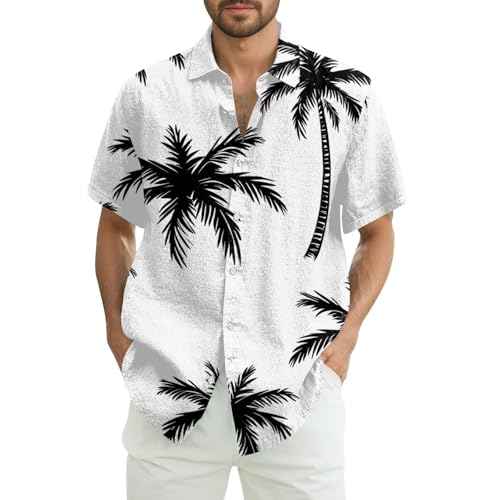 Herren Hemd Kurzarm Hawaii Hemd Männer Knopfleiste Sommerhemden Blumendruck Hawaiishirt Urlaub Strandhemd Atmungsaktiv Freizeithemd Bügelfrei Faltenfrei Herrenhemd Tshirt Sommer Outfit(#F Black,5XL) Herren Hemd Kurzarm Hawaii Hemd Männer Knopfleiste Sommerhemden Blumendruck Hawaiishirt Urlaub Strandhemd Atmungsaktiv Freizeithemd Bügelfrei Faltenfrei Herrenhemd Tshirt Sommer Outfit(#F Black,5XL) von YSFWL