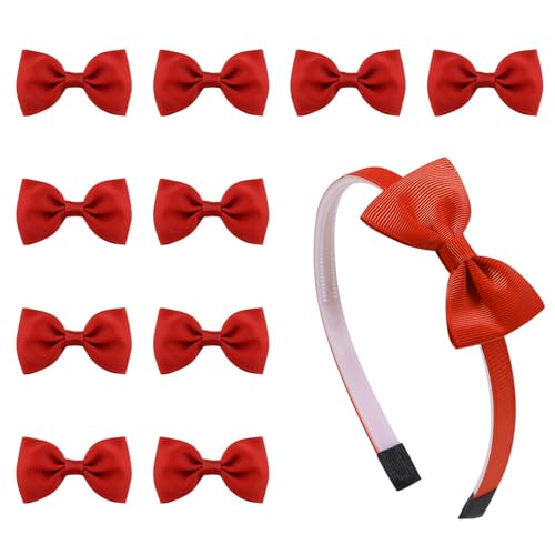 10 Stück Schleifen-Haarspangen Und 1 Stück Schleifen-Stirnband, Kinder-Haar-Accessoires, Süße Haar-Accessoires, Schleifen-Haar-Accessoires, Mädchen-Styling-Accessoires von YSJCHEBS
