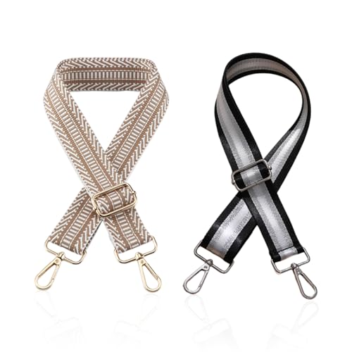 2 Stück Breite Ersatz-Schultergurte, Verstellbare Umhängetaschengurte, Einzelner Schultergurt Für Handtaschen, Einfache Und Modische Schultergurte, Ersatz-Taschen-Schultergurte Für Damen von YSJCHEBS