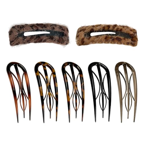 5 Stück U-Förmige Haarnadeln, 2 Stück Haarnadeln, Haarschmuck Für Damen, Einfache Und Modische Haarnadeln, Französische Elee Haarnadeln, Haarschmuck-Clips von YSJCHEBS