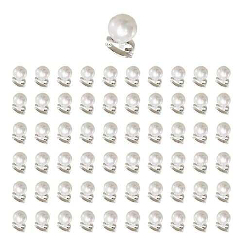 60 Stück Perlen-Haarspangen, Damen-Haar-Accessoires, Weiße Haar-Accessoires, Haar-Accessoires, Kunstperlen-Haar-Accessoires, Braut-Clips von YSJCHEBS