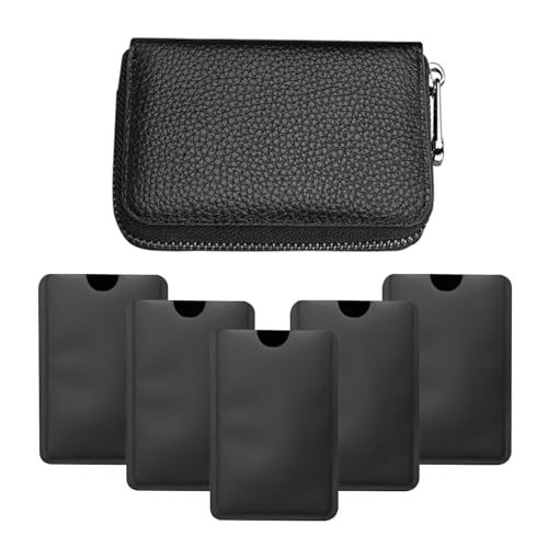 1 Anti-Entmagnetisierungs-Kartenhalter Und 5 Kartenhalter, Einfacher Und Modischer Kartenhalter, Kartenhalter Mit Mehreren Fächern, Kartenhalter Aus Pu-Er, Wasserdichter Kartenhalter 1 Anti-Entmagnetisierungs-Kartenhalter Und 5 Kartenhalter, Einfacher Und Modischer Kartenhalter, Kartenhalter Mit Mehreren Fächern, Kartenhalter Aus Pu-Er, Wasserdichter Kartenhalter von YSJCHEBS