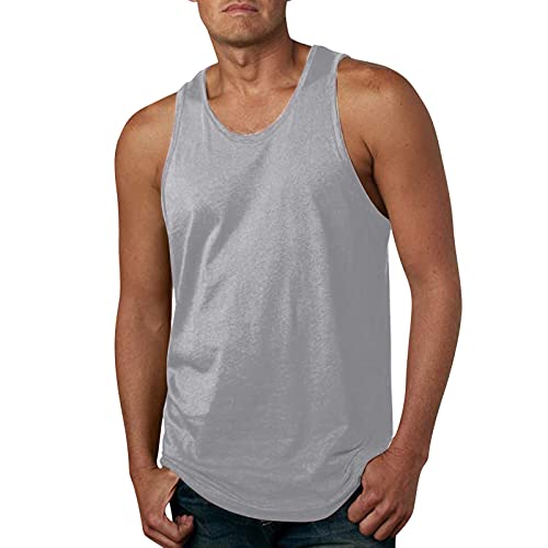 Herren Tank-Top Muscle T-Shirt Sommer Ärmelloses Schnelltrocknendes Sportweste Schwarz Achselshirts Muskelshirt Sportunterhemden Hemden Jungen Sporttop Jogging Bodybuilding Shirts XXL von YSJZBS