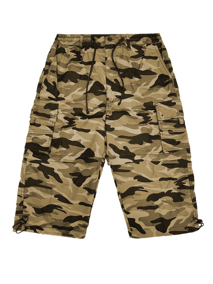 YSROMA Cargoshorts Legere Camo Bermuda mit Tunnelzug Zip Off Bermuda von YSROMA