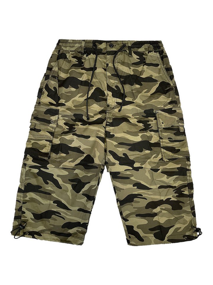 YSROMA Cargoshorts Legere Camo Bermuda mit Tunnelzug Zip Off Bermuda von YSROMA