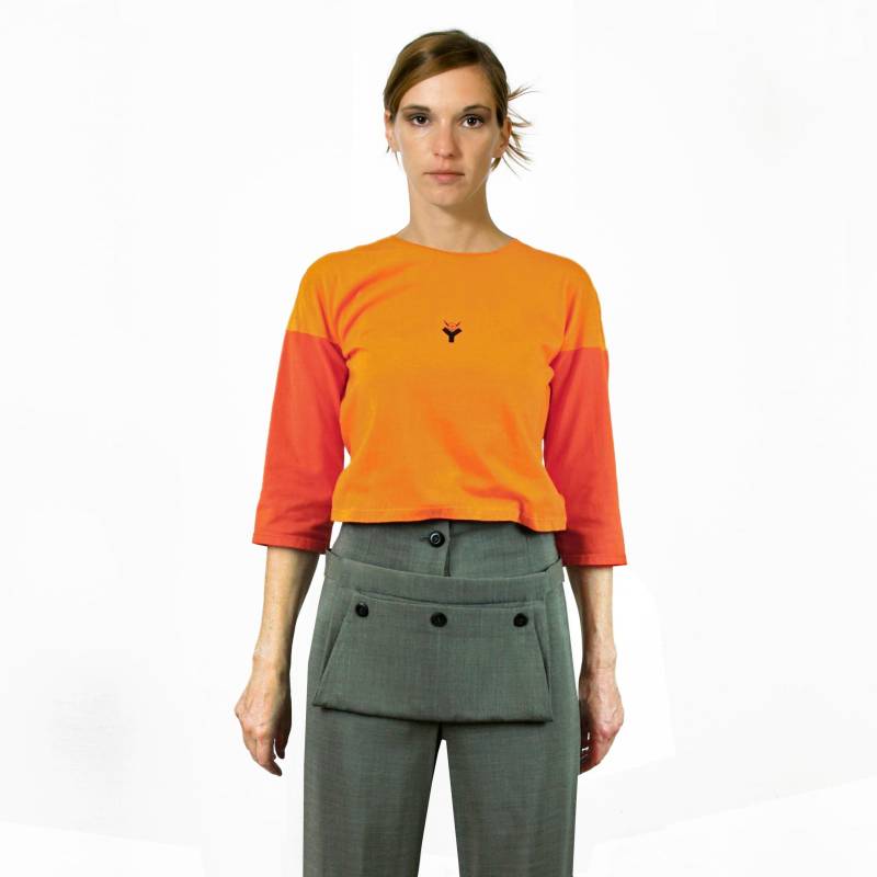 Frauen 7/8 Hose Mit Hoher Taille Und Hosenaufschlag in Verschiedenen Stoffen von YSTEER