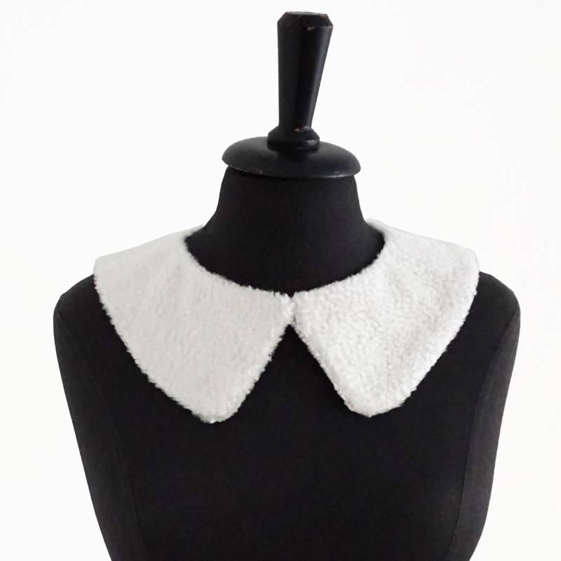 Fell Kragen Schwarz Und Weiß Kunstpelz von YSTEER