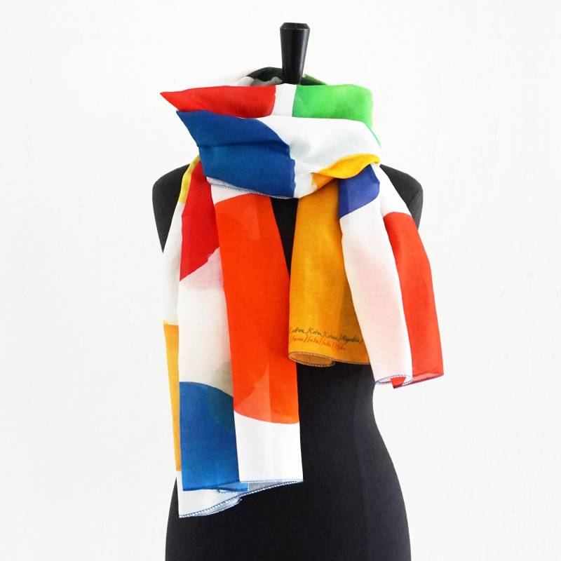 Große Farbige Punkte Tuch - Polka Dots Baumwolle Und Seide von YSTEER