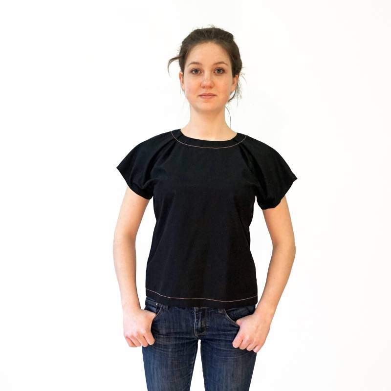 Kimono Bluse Mit Kurzarm in Verschiedenen Stoffen von YSTEER