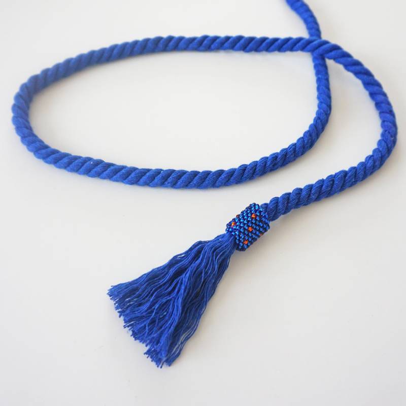 Baumwolle Seilgürtel Mit Handbestickten Quasten in Verschiedenen Farben von YSTEER