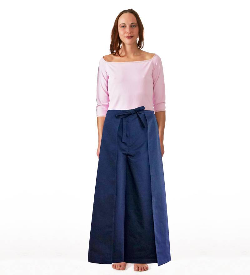 Wickelhose in Verschiedenen Stoffen Shaolinhose, Weite Legere Damenhose von YSTEER