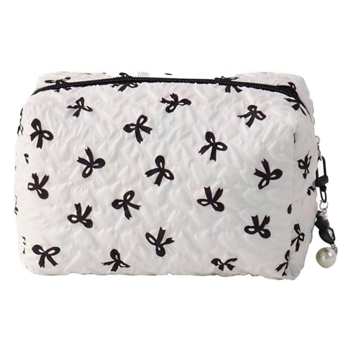 YSUY Kleine Make-up-Tasche für Handtasche, niedliche Kokette-Make-up-Tasche, gesteppte Mini-Kosmetiktasche, rosa Handtaschen-Organizer, kleine Reise-Make-up-Tasche für Geldbörse, Schwarz , modisch YSUY Kleine Make-up-Tasche für Handtasche, niedliche Kokette-Make-up-Tasche, gesteppte Mini-Kosmetiktasche, rosa Handtaschen-Organizer, kleine Reise-Make-up-Tasche für Geldbörse, Schwarz , modisch von YSUY
