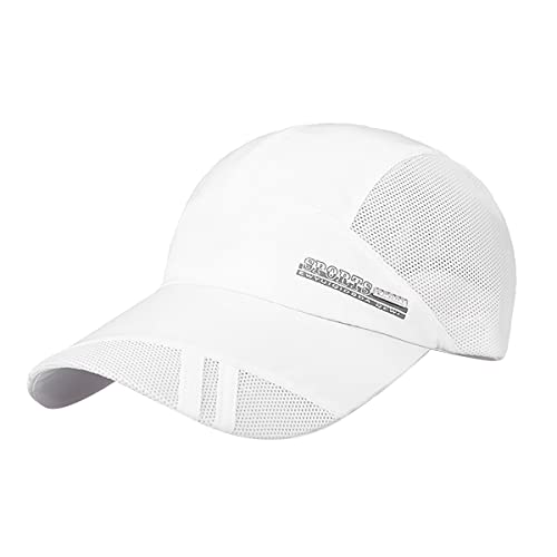 Unisex Baseball Cap Mütze Kappe Hut Sonnenhut aus Baseball Hip Hop Cap Sommerhut für Damen Herren Mädchen Jungen- Weiß von YSXY