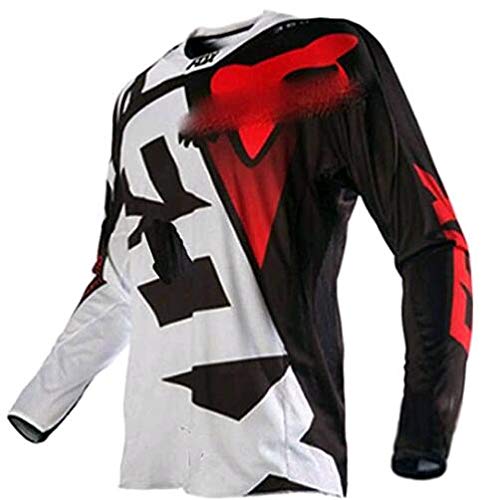 Herren Mountainbike Langarmshirt Offroad Motorrad Langarmshirt MTB Shirt atmungsaktiv und schnelltrocknend von YSYFZ