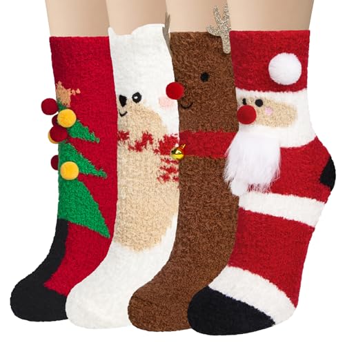YSense Snug Kuschelsocken Damen Flauschige Winter Socken Frauen Haussocken Mädchen Süßes Geschenk Weihnachtssocken Geburtstagsgeschenk,MEHRWEG YSense Snug Kuschelsocken Damen Flauschige Winter Socken Frauen Haussocken Mädchen Süßes Geschenk Weihnachtssocken Geburtstagsgeschenk,MEHRWEG von YSense Snug