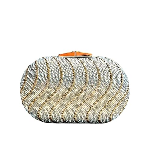 YShiuoL Damen Clutch Damen Handtasche Trend Volldiamant Dinner Bag Lady Abend Party Tasche Kleine Hochzeitstasche Clutch Geldbörse von YShiuoL