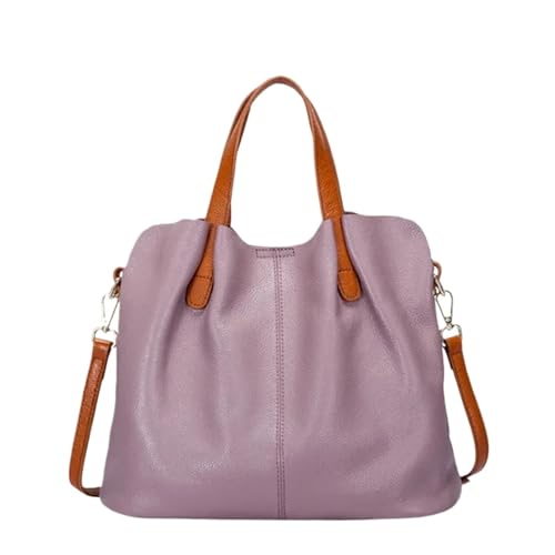YShiuoL Umhängetasche Damen Cossbody Tasche Weibliche Leder frauen Taschen Mode Pendeln Handtaschen Einfarbig Tote Messenger Schulter(Pink) von YShiuoL