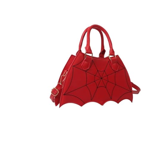 YShiuoL Umhängetasche Damen Damen Kleine Umhängetasche Flügel Kreative Leder Mode Requisiten Handtasche Einkaufstasche for Frauen(Red) von YShiuoL