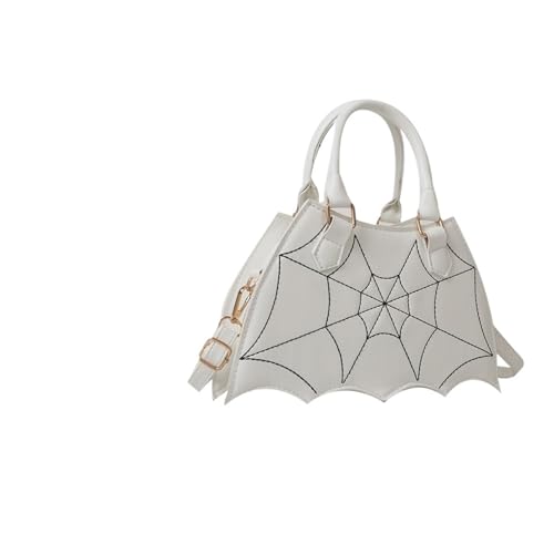 YShiuoL Umhängetasche Damen Damen Kleine Umhängetasche Flügel Kreative Leder Mode Requisiten Handtasche Einkaufstasche for Frauen(White) von YShiuoL
