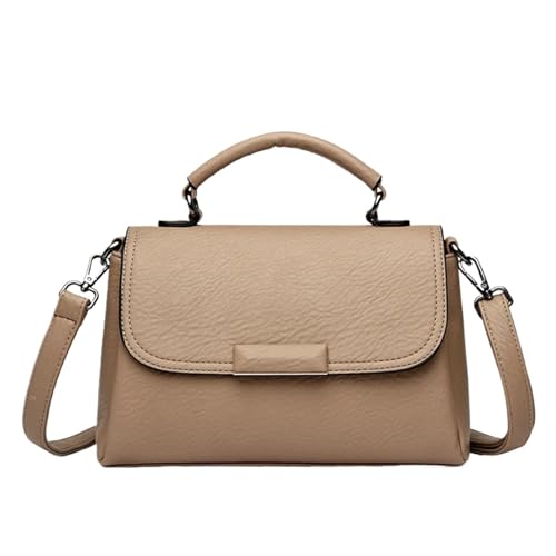 YShiuoL Umhängetasche Damen Umhängetasche Leder Damen Handtaschen Mode Weibliche Messenger Tragetaschen Frauen Schulter(Khaki) von YShiuoL