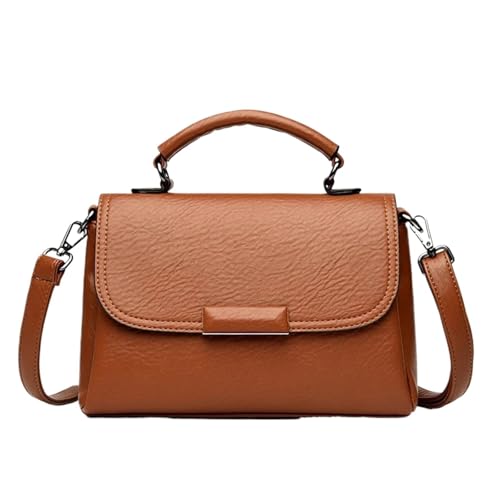 YShiuoL Umhängetasche Damen Umhängetasche Leder Damen Handtaschen Mode Weibliche Messenger Tragetaschen Frauen Schulter(Light brown) von YShiuoL