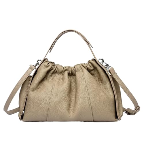 YShiuoL Umhängetasche Damen Umhängetasche Weiches Leder Große Kapazität Frauen Tragetaschen Weibliche Schulter Damen Handtaschen(GRAY) von YShiuoL