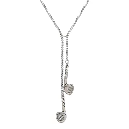 YSuqiBB Die Titan Stahl Halskettenanhänger für Unisex ist das beste Geschenk, um sich selbst oder Verwandte und Freunde zu belohnen. (Earphone) von YSuqiBB