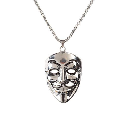 YSuqiBB Die Titan Stahl Halskettenanhänger für Unisex ist das beste Geschenk, um sich selbst oder Verwandte und Freunde zu belohnen. (Geheimnisvoller Clown) von YSuqiBB