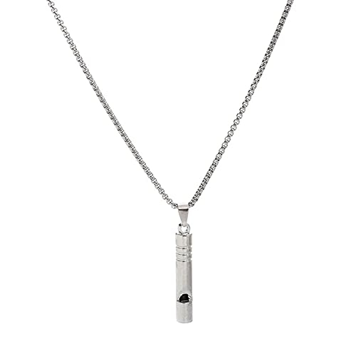 YSuqiBB Die Titan Stahl Halskettenanhänger für Unisex ist das beste Geschenk, um sich selbst oder Verwandte und Freunde zu belohnen. (Whistle) von YSuqiBB