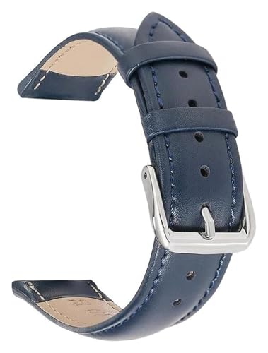 Buntes Lederarmband 14mm - 22mm für Uhrenersatzzubehör, 16mm von YTBHSHXZ