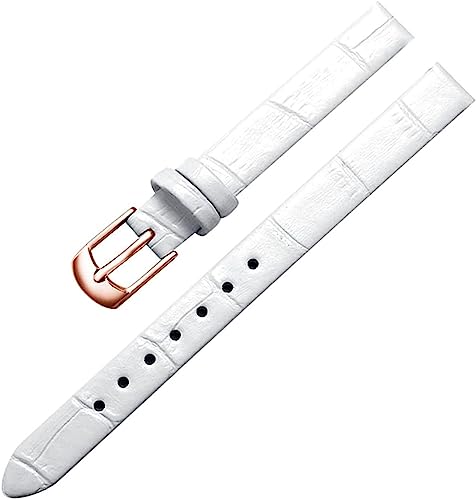 Leat Damen Lederarmband 8mm 10mm Uhr Zubehör Ersatz Armband Pin Schnalle, One Size Leat Damen Lederarmband 8mm 10mm Uhr Zubehör Ersatz Armband Pin Schnalle, One Size von YTBHSHXZ