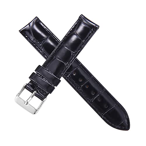 Lederarmband 13-20mm Leder mit Edelstahlschnalle, One Size von YTBHSHXZ