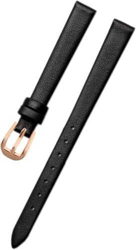 Lederarmband 6mm - 18 kleine Größe Uhr Ersatz Armband Damenuhr Zubehör, 17mm von YTBHSHXZ