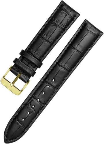 Uhrenarmband aus Leder 10mm - 24 für Herren und Damen Uhrenersatzzubehör, 15mm von YTBHSHXZ