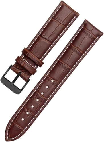 Uhrenarmband aus Leder 10mm - 24 für Herren und Damen Uhrenersatzzubehör, 23mm von YTBHSHXZ