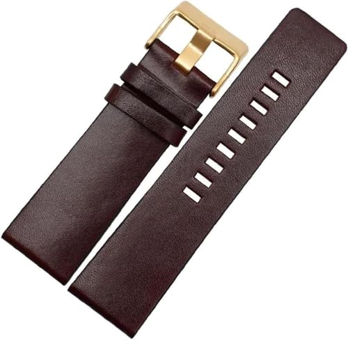 Vintage Leder Uhrenarmband 22mm - 32 Herrenuhr Armband Große Größe mit Installationswerkzeug, 22mm von YTBHSHXZ