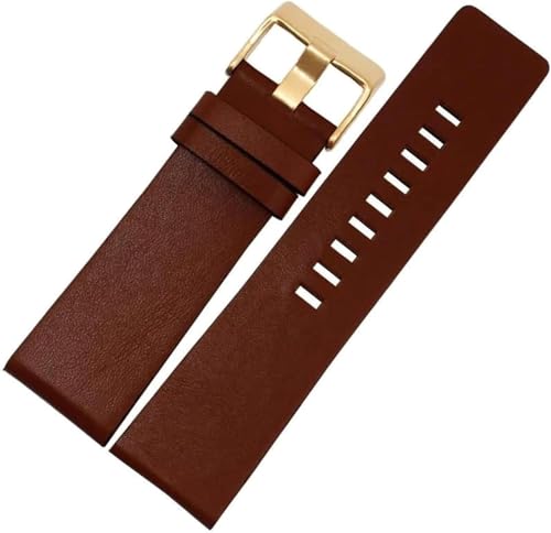 Vintage Leder Uhrenarmband 22mm - 32 Herrenuhr Armband Große Größe mit Installationswerkzeug, 26mm von YTBHSHXZ