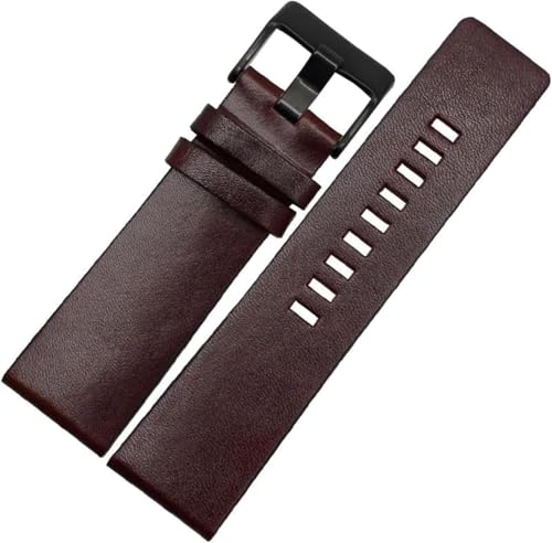 Vintage Leder Uhrenarmband 22mm - 32 Herrenuhr Armband Große Größe mit Installationswerkzeug, 28mm von YTBHSHXZ