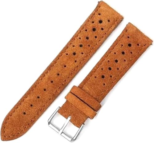 Vintage Wildleder Leder Uhrenarmband 18mm 20mm 22mm 24mm Schnellspan für Herrenuhr Zubehör, 24mm von YTBHSHXZ