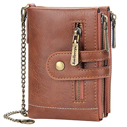 YTBHSHXZ Geldbörsen für Herren, superfeine Faser, PU-Kunstleder, minimalistisch, mit blockierender Brieftasche, Oranje, Einheitsgröße, Amerikanisch von YTBHSHXZ