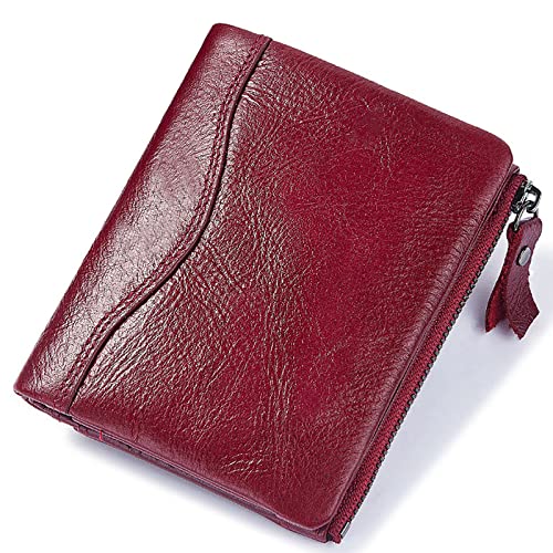 YTBHSHXZ Herren Ledergeldbörsen Slim Wallet Integrierter Kartenhalter 10 Kreditkartenfächer, rot, Einheitsgröße, Amerikanisch von YTBHSHXZ