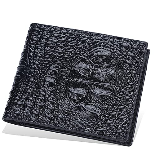 YTBHSHXZ Ledergeldbörse für Herren, geschützt mit Münzfach, Kreditkarte, Foto-Ausweis, minimalistisch, schlank, Schwarz , B, Amerikanisch von YTBHSHXZ