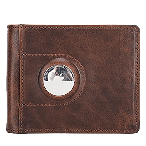 YTBHSHXZ Mit 5 Steckfächern + 1 transparentem Ausweis-Fotofach, minimalistische Brieftasche, Bruin, Einheitsgröße, Amerikanisch von YTBHSHXZ