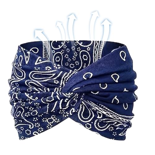 Haarbänder Boho - Gedrehtes Turban Design Haarband | Knotendesign Kopfschmuck fuer Casual Wear Fans Hochzeiten Musikfestivals Outdoor-Aktivitaeten Radfahren von YTGOCN