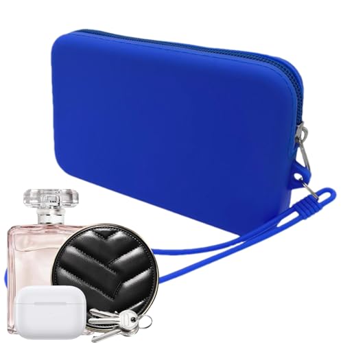 Münzbeutel für Damen,Münzbeutel,Mehrzweck-Geldbörse mit Reißverschluss - Kleingeldbeutel aus Silikon mit Seil für Reisen zu Hause von YTGOCN