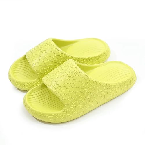 YTLBFDZE Strandpantoletten Damen Eva Soft Sohle Haushaltsrückschlauche Anti-Rutsch-Badezimmer Innenschuhe Frauen Sommerschuhe Flip Flop-Grün-38-39 von YTLBFDZE