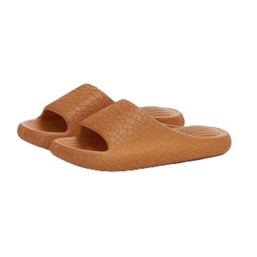 YTLBFDZE Strandpantoletten Damen Eva Soft Sohle Haushaltsrückschlauche Anti-Rutsch-Badezimmer Innenschuhe Frauen Sommerschuhe Flip Flop-Kaffee-38-39 von YTLBFDZE