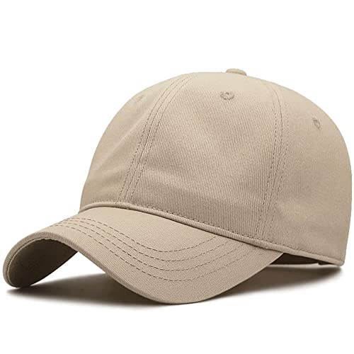 YTNKIV Große Kopfmütze XXL Oversize Unisex Baseball Cap Big Head Hat Plus 23.6"-25.5" (60-65cm), khaki, 8 von YTNKIV
