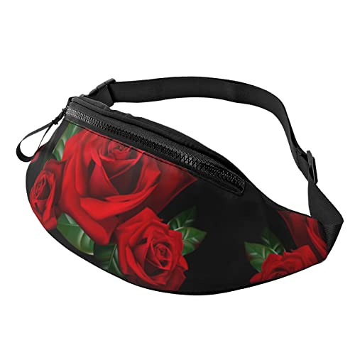 Gothic Rose Hüfttasche für Damen & Herren Hüfttasche Reisen Yoga Gym für Outdoor Workout Sport Reisen Laufen, Schwarz , Einheitsgröße von YTORA