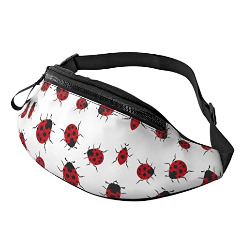 Ladybug Hüfttasche für Damen & Herren Hüfttasche Reisen Yoga Gym für Outdoor Workout Sport Reisen Laufen, Schwarz , Einheitsgröße von YTORA
